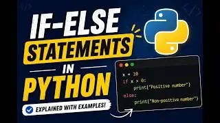 If-else statements in python.