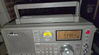 60 meter band SSB voice amateur radios stations received Tecsun S-2200x on telescopic antenna
