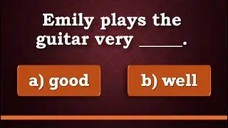 Adjectives vs Adverbs | English Vocabulary Test