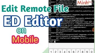 ED command line editor | Edit file remotely on mobile