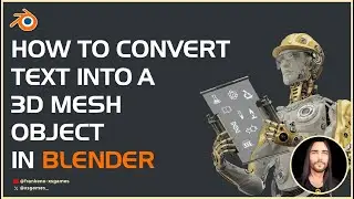 Blender Tip: How to Convert 3D Text into a Mesh object - for Beginners