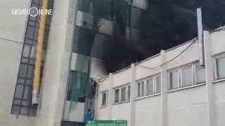 В Казани на территории Московского рынка произошёл пожар