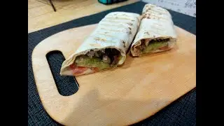 Шаурма с шашлыком из свинины в домашних условиях. Очень вкусная шаурма!