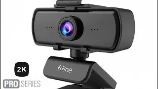 Fifine K420 Webcam 1440P, 2K Web Camera With Privacy Cover & Tripod