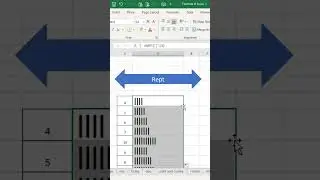 Rept Function in Excel #exceltutorialforbeginners #exceltips