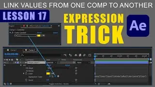 How to link Expression Property l After Effects Expression Training Lesson 17