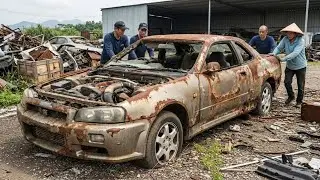 We Found 1999 Nissan Skyline GT-R R34 for $1,000… Then Restored It || ASMR Car Restoration!
