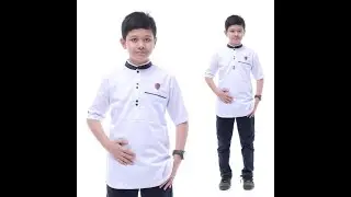 Baju Koko Kurta Anak Remaja Lengan Pendek Elegan Koko anak laki laki Terlaris Ramadhan 2024