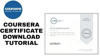 How to Download Coursera Certificate with Proof | Coursera Certificate Download 2022 | JKR Updates