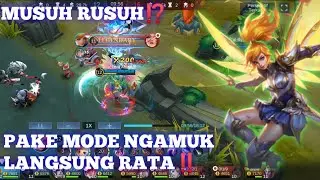 lagi push MMR malah ketemu Musuh Rusuh ⁉️ langsung banta1 lah ‼️~Mobile legends #mobilelegends