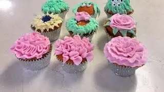 3 More Ways to Decorate Cupcakes - Wilton 104, 352, 233 Tips