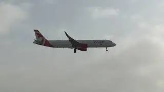 Airbus A321 Landing Toronto Pearson RWY24R!
