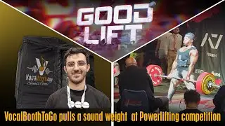 Soundproofer Sound booth SPB66 proved to be very sound for sound isolation at the Powerlifting Show.