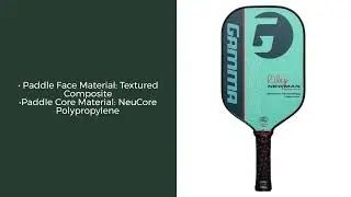 Review GAMMA Riley Newman 206 Middleweight Composite Pickleball Paddle