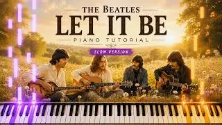 Learn To Play Let It Be The Beatles on Piano! (Hard) SLOW 50% Speed