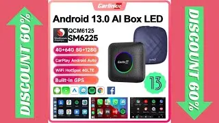2024 CarlinKit CarPlay AI Box Android 13.0 SM6225 8-Cores Android Auto Wireless CarPlay Adapter 2.4