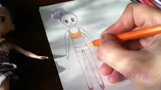 1 рисуем бумажную куклу с нуля и играем