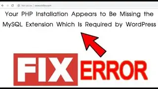 How to solve PHP installation appears to be missing the MySQL extension?