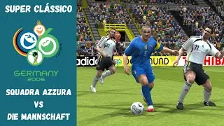 ⚽️GAMEPLAY PES 6 (PC) - JOGAÇO EM DORTMUND: ALEMANHA x ITÁLIA COPA DO MUNDO 2006! 🎮 #BZERO 60 FPS