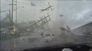 Hurricane Ian hits South Carolina with fierce winds and torrential downpours.