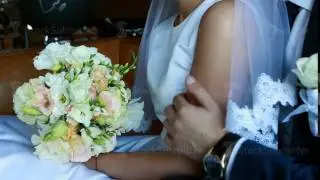 wedding theme, holding hands newlyweds