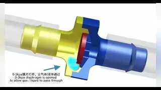 How does the diaphragm check valve work?