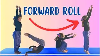 💫How to Do a Perfect Forward Roll! | Beginner Gymnastics & Cheer Tutorial for Kids