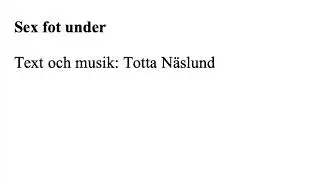 Sex fot under - Anders Helin & Marlowes