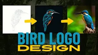 Bird 🐦 logo design | #adobesoftware | #howtomakelogoinillustrator #tutorials | #shortsvideos | #logo