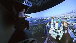 🇷🇺 МОСКВА ПАРК ЗАРЯДЬЕ АТТРАКЦИОН ПОЛЁТ НАД РОССИЕЙ