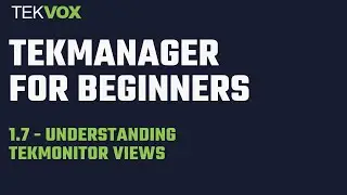 TekManager - TekMonitor Views