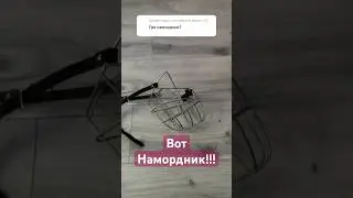 Как он в наморднике кирпич возьмёт? 