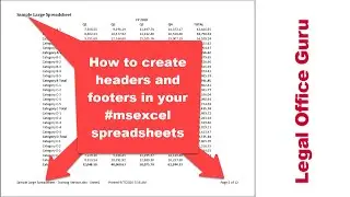 Add headers & footers to your Excel spreadsheets