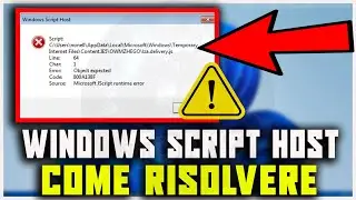 How to Fix “WINDOWS SCRIPT HOST” Error on Windows 10 and 11 - TUTORIAL 