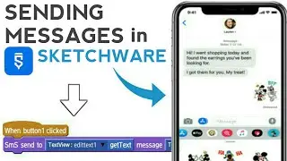 How to send SMS messages to the default messanger app using sketchware pro