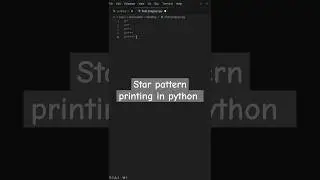 simple pattern printing in python #python #coding #programmingmusic #learning