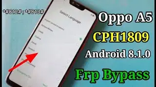 Oppo A5 (CPH1809) Frp Bypass without PC 2024 || Oppo A5 FRP Bypass | Oppo A5 Google Account Remove