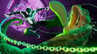 Symbiote Spider-Man vs Lizard - Sewer Fight - FAN Animation