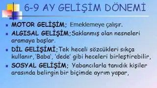 0-6 Yaş Gelişim Özellikleri