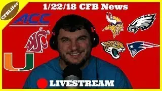 CFB News Livestream: NFL Playoffs, ACC Schedule Released, Tyler Hilinski, and More