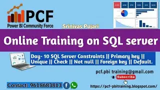 Day10 SQL Server Constraints|| PRIMARY KEY|| Unique||Check||Not NULL|| foreign key|| Default