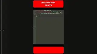 Print Helloworld in Java