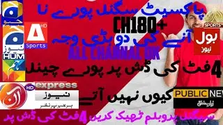 Paksat1 38e signal problem slovtion on 4ft dish