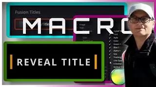 How To Create A Title Template Using Macro [Davinci Resolve] 