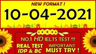 IELTS LISTENING PRACTICE TEST 2021 WITH ANSWERS | 10.04.2021