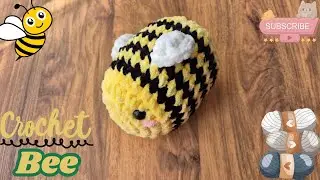 Tığ İşi Örgü Kadife İp ile Arı Amigurumi 🐝 Crochet Bee