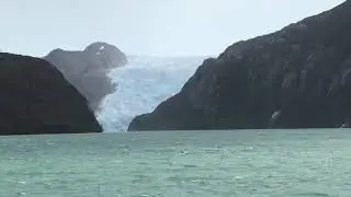 Approaching Glacier at Santa Ines Isla in Magellan Straights