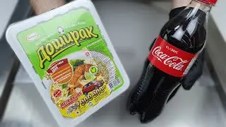 Coca-Cola & Doshirak Ice Cream Rolls | How to make ice cream from Coca-Cola and Doshirak | ASMR | 4k
