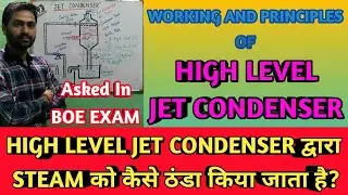JET CONDENSER || WORKING AND PRINCIPLES OF HIGH LEVEL JET CONDENSER || Power Plant Engineering ||