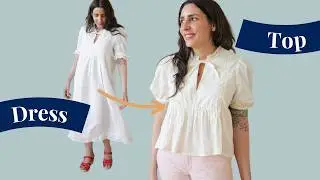 I Made my New FAVORITE Top From a Dress Pattern (Here's How)!